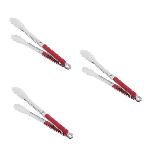 POPETPOP 3piezas De Barbacoa De Acero Inoxidable Resistentes Para Asar y Pescado Utensilio Ergonómico Para Cocinas y Reuniones Al Aire Diseño Elegante