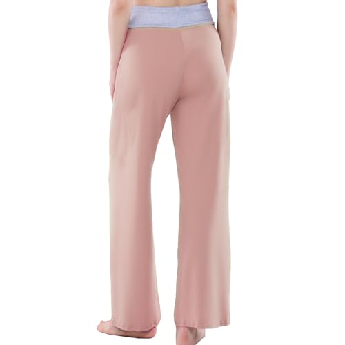 Image of NEWCOSPLAY Women's Comfy Pajama Pants Casual Drawstring Palazzo Lounge Wide Leg Pants