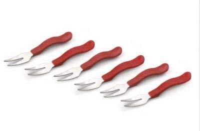 MR.MAX WORLD® Fruit Fork Stainless Steel 12 Pcs. Set (Color May Very)