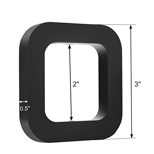 Topshine 2 Inch Hitch Receiver Silencer Pad 3 Pack Trailer Hitch Silencer For Adjustable Ball Mounts To Reduce Rattle & Eliminate Noise, Provide Cushion Between Receivers And Tow Hitches, Rubber #TOP2