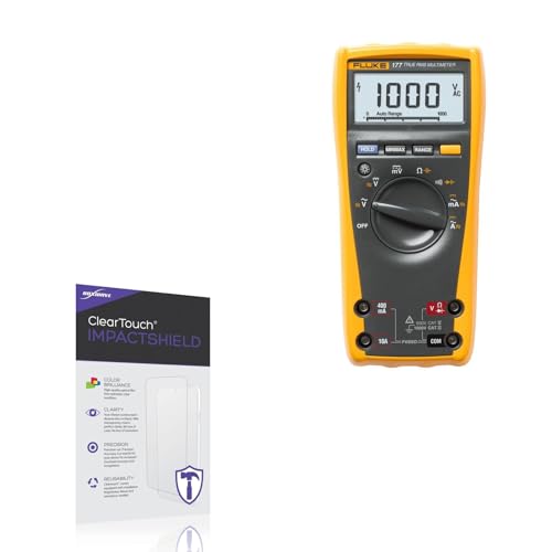 BoxWave Screen Protector Compatible with Fluke 177 - ClearTouch ImpactShield (2-Pack), Impenetrable Screen Protector Flexible Film