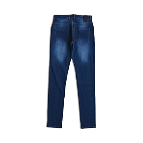Image of Tall Men's Jeans. Canon. Blue Tinge. 38l Tapered Fit Jeans. 38 Inseam | 38 Length. 38L Extra Long Jeans for Tall Men 6 ft 7 & Above