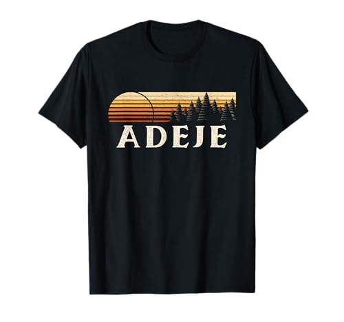 Adeje, España Evergreen Vintage Sunset Camiseta