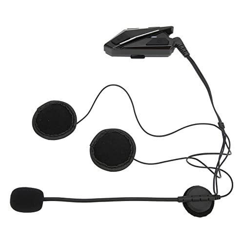 Cosiki Motorcycle Helmet Earpiece, Buildin 450mAh Battery Hands Free Call Motorcycle Accessories BT 5.0 Technology Standard for Motorcycle Accessories