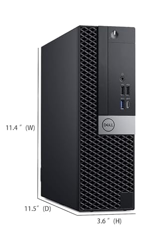 Image of Dell OptiPlex 7050 SFF Desktop Computer PC with New 24 inch FHD Monitor, Intel Core i5-7500, 16 GB RAM, 512 GB SSD, Keyboard & Mouse, Windows 11 Pro (Renewed)