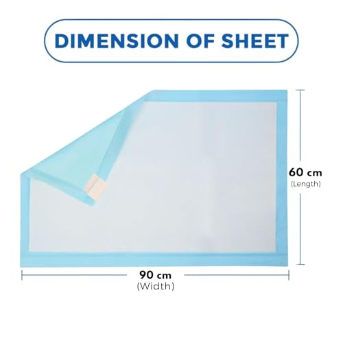 Image of Premium Underpads for Adults Large 90x60cm Pack of 40 | Molly Sheet Waterproof Disposable Bed Pads for Elderly & Patient | 5-Layer Leak-Proof Under Sheets with 10Hrs Absorption Protection