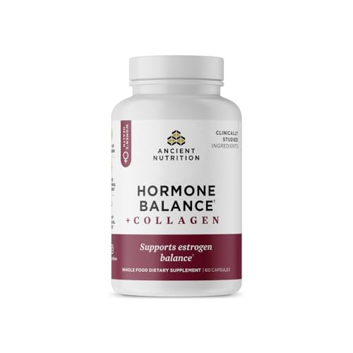 Ancient Nutrition Hormone Balance + Hydrolyzed Collagen Peptides Capsules - image 1
