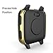 2 Packs Hard PC Case Compatible with Garmin Venu Sq Screen Protector Built in 9H Tempered Glass, NAHAI Full Cover Bumper All Around Anti-Scratch Shell for Garmin Venu Sq Music Smartwatch, Clear/Clear