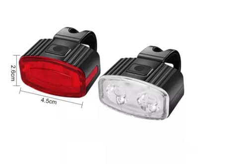 Super Bright Bicycle Safety Lamp Headlight Taillight Waterproof Usb Rechargeable Led Bike Light Set Night Riding Light Stroller Light #TOP5