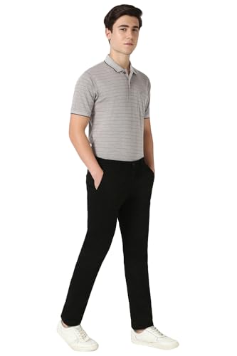 Image of Peter England Men's Slim Fit Mid Rise Super Chino Casual Trouser