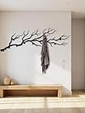 Extra Large Tree Branch Coat Rack Wall Mount, Modern Entryway Organizer, Decor Hooks, Hat Rack