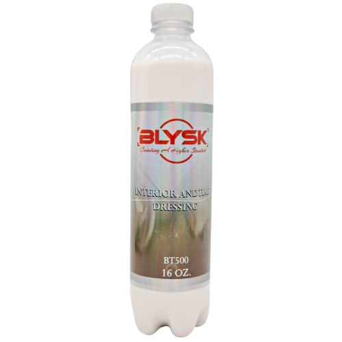 Blysk Interior and Tire Dressing (BT500), Shine & Protect All Your Rubber, Vinyl, & Plastic Surfaces (16oz.)