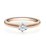 Diamantring made in Germany in 585/- Roségold