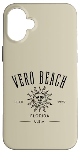 フロリダ州ベロビーチビンテージスタイルデザインのお土産。 スマホケース iPhone 16 Plus 用