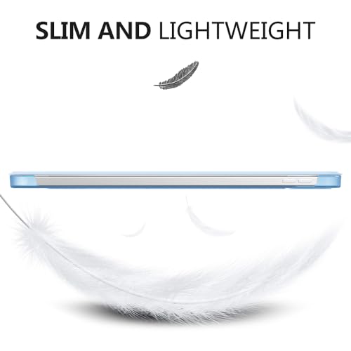 Image of MoKo for iPad (A16) 11th Generation Case 11 Inch 2025, iPad 10th Generation Case 10.9 Inch 2022, Slim Stand Hard PC Translucent Back Shell Smart Cover, Support Touch ID, Auto Wake /Sleep, Sky Blue