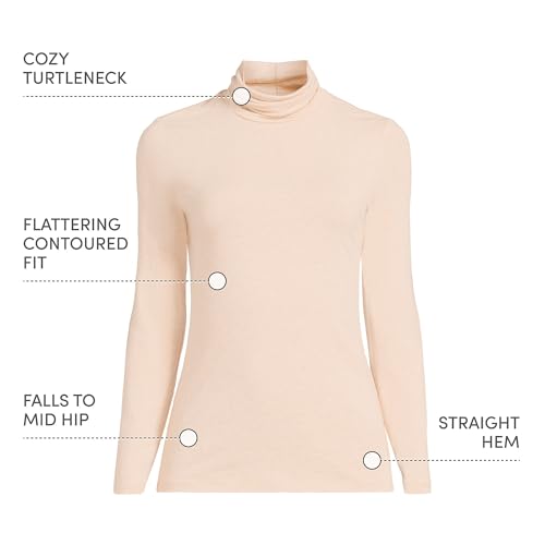 Image of Lands' End Women's Jersey Knit Turtleneck