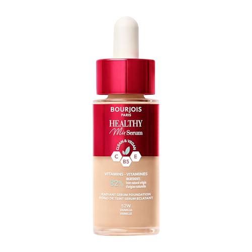 Bourjois Healthy Mix Clean fond de teint sérum clean et vegane- 52W - Vanilla, 30 ml
