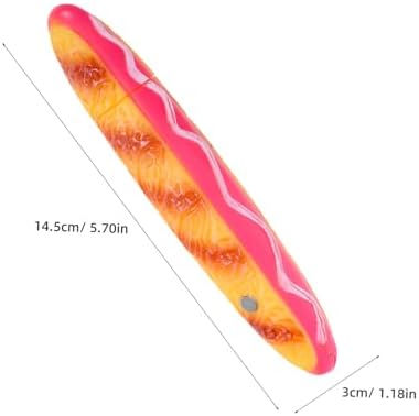 NUOBESTY 6 adet Hot Dog tükenmez kalem, sağlam plastik, eğlenceli yazı kalemleri, erkek çocuklar için, orijinal okul parti ürünü, çok yönlü yazı gereçleri, öğrenciler için - Görsel 2