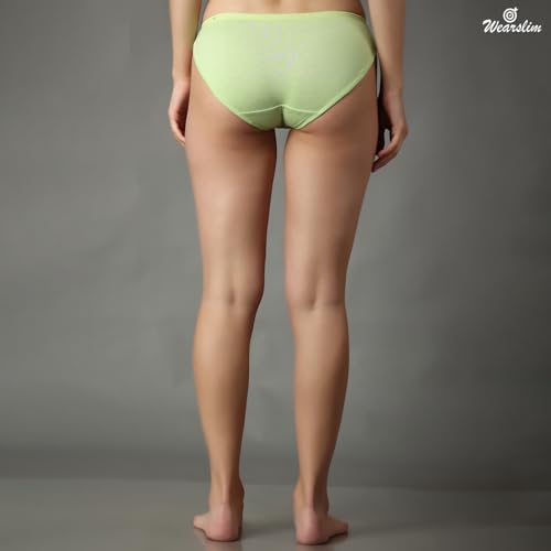 Image of Wearslim Premium Women Soft and Comfortable Women's Cotton Bikini No Show Panty | Ladies Invisible Breathable Briefs Soft Stretch Hipster Underwear