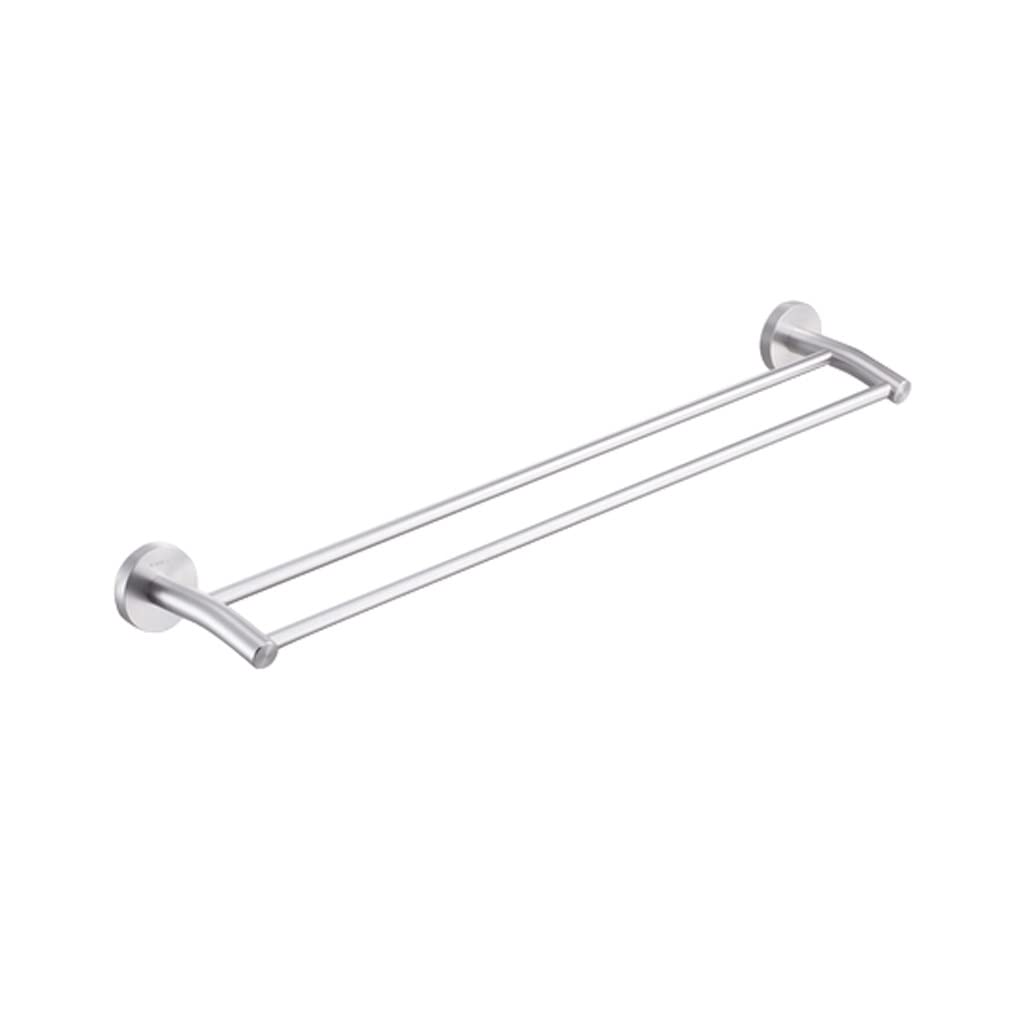 Serviette de salle de bain suspendu support double canne bar aluminium d'espace toilettes