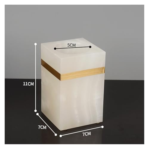 Dispensador de jabón vintage para baño en mármol natural blanco y dosificador de lujo Cup B 5