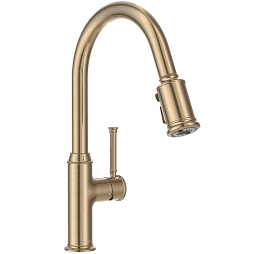 Lava Odoro Champagne Gold Kitchen Faucet with Pull Down Sprayer