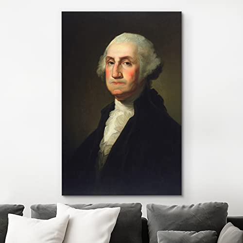Wall26 Canvas Print Wall Art Portrait Of George Washington People Pop Culture Historical Realism Famous Closeup Colorful Multicolor Classical For Living Room thumb #2