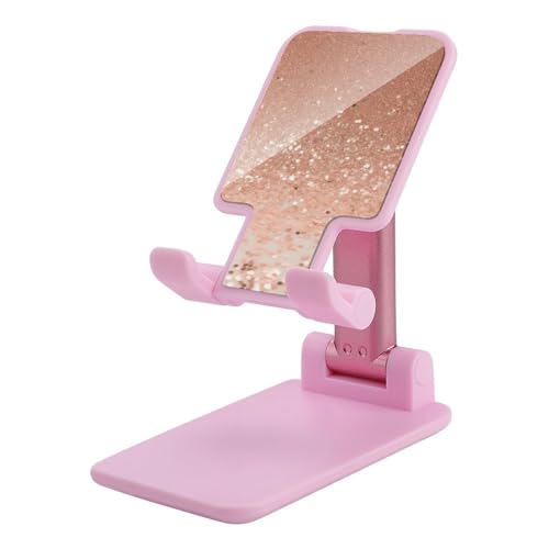 Support de téléphone rose pailleté idéal pour vos appels vidéo sur bureau