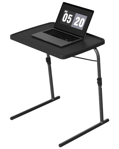 TRINEAR TV Tray Table, 16.9 x 22 x 29.1inch XL PRO Folding Dinner Table with 6 Height & 3 Tilt Angle...