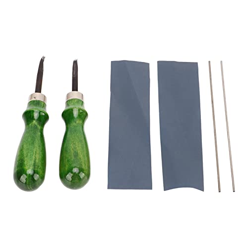 Edge Skiving Beveler Tools, Incisive Fast Cut Leather Edge Beveler Aleación de Acero Material 2 Tamaños Alta Dureza para el Hogar Cover