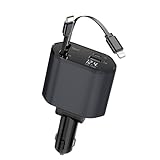 ⚡ Charge Rapide Voiture jusqu’à 120W Chargeur voiture USB C avec technologie Power Delivery, offrant une puissance totale jusqu’à 120W pour recharger efficacement smartphones, tablettes et autres appareils pendant vos trajets.