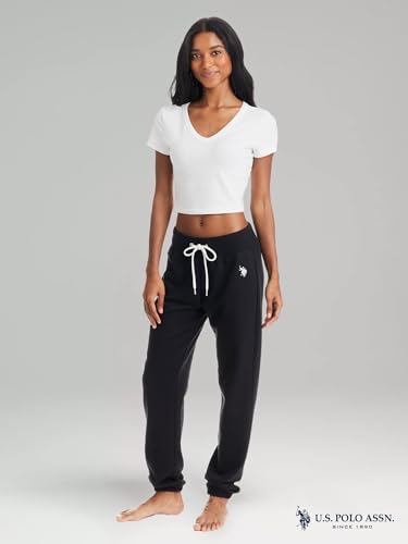 U.S. Polo Assn. Womens Sweatpants - French Terry Lounge Pants Sweats - Breathable, Comfy Joggers for Women No Pockets2
