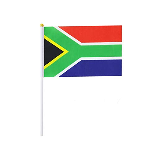South Africa Stick Flag,South African Hand Held Mini Small Flags On Stick International Country World Stick Flags For Party Classroom Garden Olympics Festival Parades Parties Desk Decorations(30 pack)