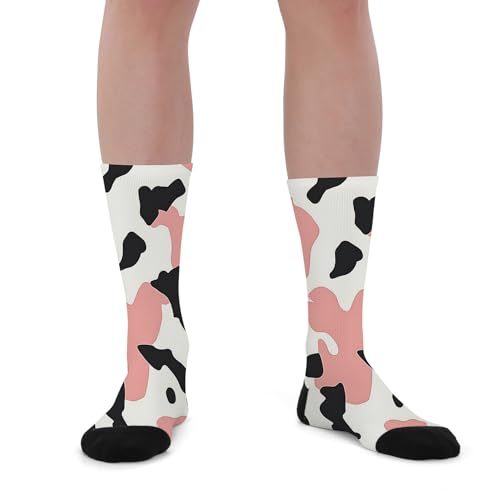 Unisex Novelty Artistic Geometric-Patterned Mid-Calf Socks
