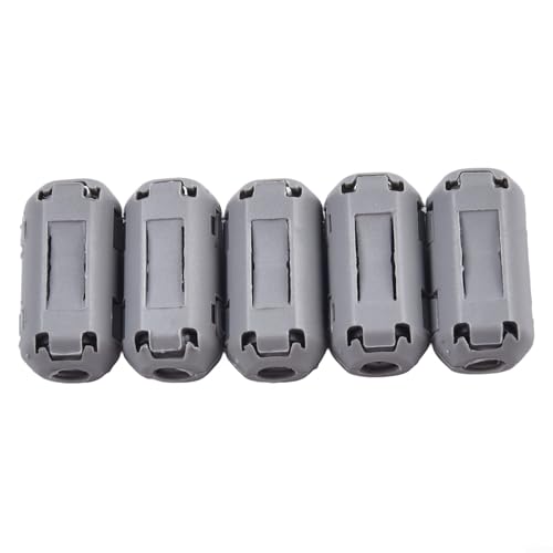 Anillo de filtro de supresión de ruido de núcleo de ferrita para cables digitales adecuado para cables USB, audio/video y teléfono, 2 o 5 piezas (2 piezas)