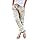 Pantalon Lin Femme Décontracté Été Coton Taille Haute Pantalon De Jogging avec Cordon de Serrage Baggy Confortable 7/8 Pantacourt Été Léger Pants Pantalons de Plage avec Poches