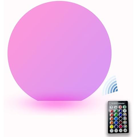 Floating LED Orb Pool Light with RGB Colours Cover