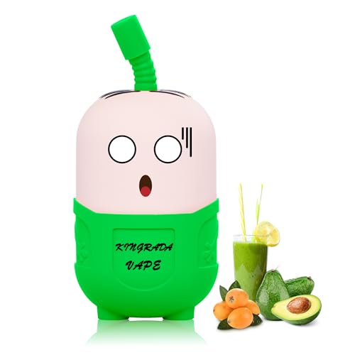 Kingrada 電子タバコ 使い捨て vape 8500回吸引可能 ベイプ 本体 ニコチン タール無し 10風味セット 禁煙パイポ 禁煙グッズ シーシャ 持ち運び 充電式 水蒸気タバコ 爆煙 電子たばこ 可愛い人形 ビタミン入り 充電ケーブル付き (【8
