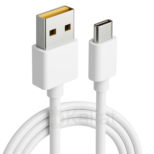 Image of Type C Cable Fast Charging - 120W | HyperCharge Compatible with Xiaomi, Redmi, Poco, Mi, Realme, iQOO, Infinix & USB Type C Devices | USB A to Type C Cable | Fast Data Sync - White