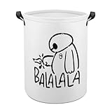 ランドリーバスケット ベイマックス 洗濯かご バスケット 収納ボックス 洗濯物入れ 収納袋 折り畳み 丸型 大容量 撥水