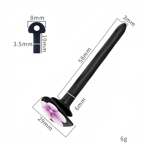 KKSEXY貞操帯用尿道プラグアクセサリーシリコン製中空貫通式ペニスプラグ 貞操体装着したまま排尿可能な取ズレ落ち防止拘束具 初級者向け（ ピンク） - 画像4