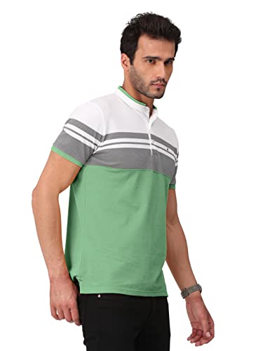 Image of BULLMER Mens Cotton Henley Neck /Chinese Collar Tshirt