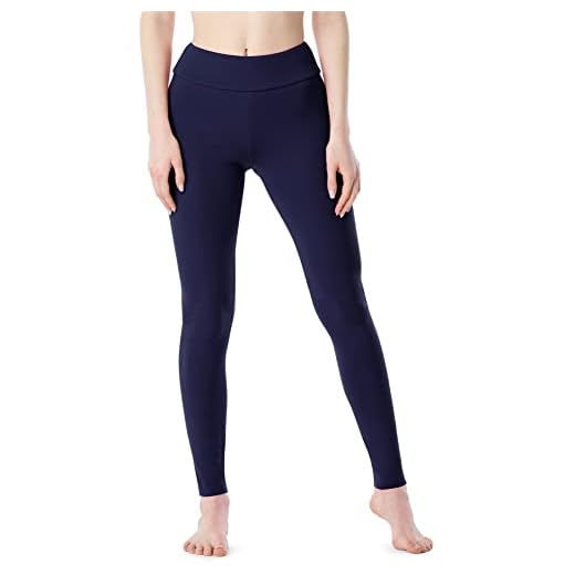 Merry Style Leggins Largos Mallas Deportivas de Algodón Mujer MS10-429 (Azul Marino, M)