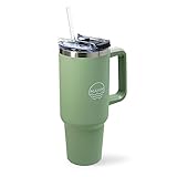 Mayim 40 Ounce Adventurer Quencher Stainless Steel Vacuum Insulated Tumbler with 2-in-1 Lid | For Wa