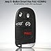 Keylessbest Replacement for Jeep Renegade Key Fob Remote Control 2015 2016 2017 2018 2019 2020 2021 5 Buttons 433MHz M3N-40821302,Black