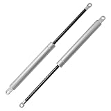 Motoforti Soportes De Elevación Universales Amortiguadores De Gas 380mm/15 Pulgadas 133 Lb/600N/60 kg Metal Tono Plateado 2 Pcs