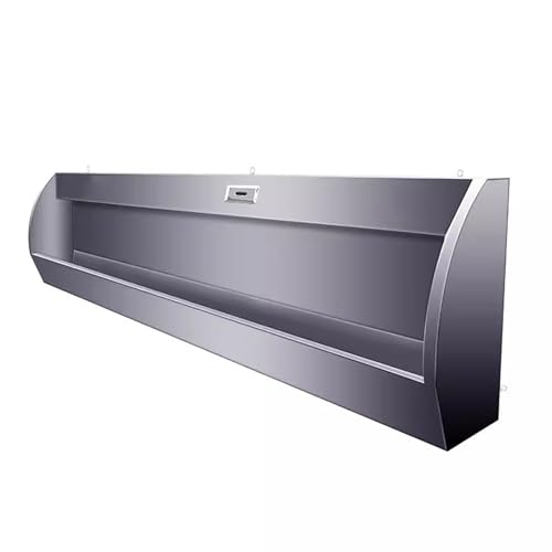 iumLeap 304 Stainless Steel Urinal, Men Urinal Wall Mounted Urinal, Intelligent Sensor Urinal, Commercial High Efficiency Flushing Urinal Trough, for Schools/Public Places (120cm/47in)