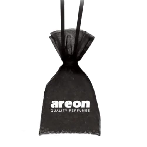 Image of AREON Pearls Black Crystal Hanging Air Freshener, Quality Perfume Pack of 1 | Long Lasting Fragrance - Premium Quality Perfume - Eliminates Unpleasant Odors - Ideal for Car - Home - Office - Wardrobe