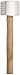 Adcraft TWH-2 2-3/4" x 2-1/2" Aluminum Head, Meat Tenderizer with Wooden Handle