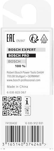 Bosch 1x PRO Hohlkehlfräser (für Weichholz, Hartholz, Ø 9,5 mm, Professional Zubehör Handfräse, Kantenfräse)